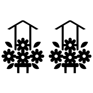 供花一対(菊)