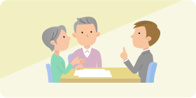 アフターサポートを相談する席